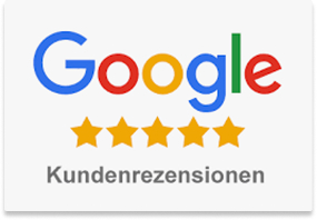 5 Sterne Google Kundenrezensionen